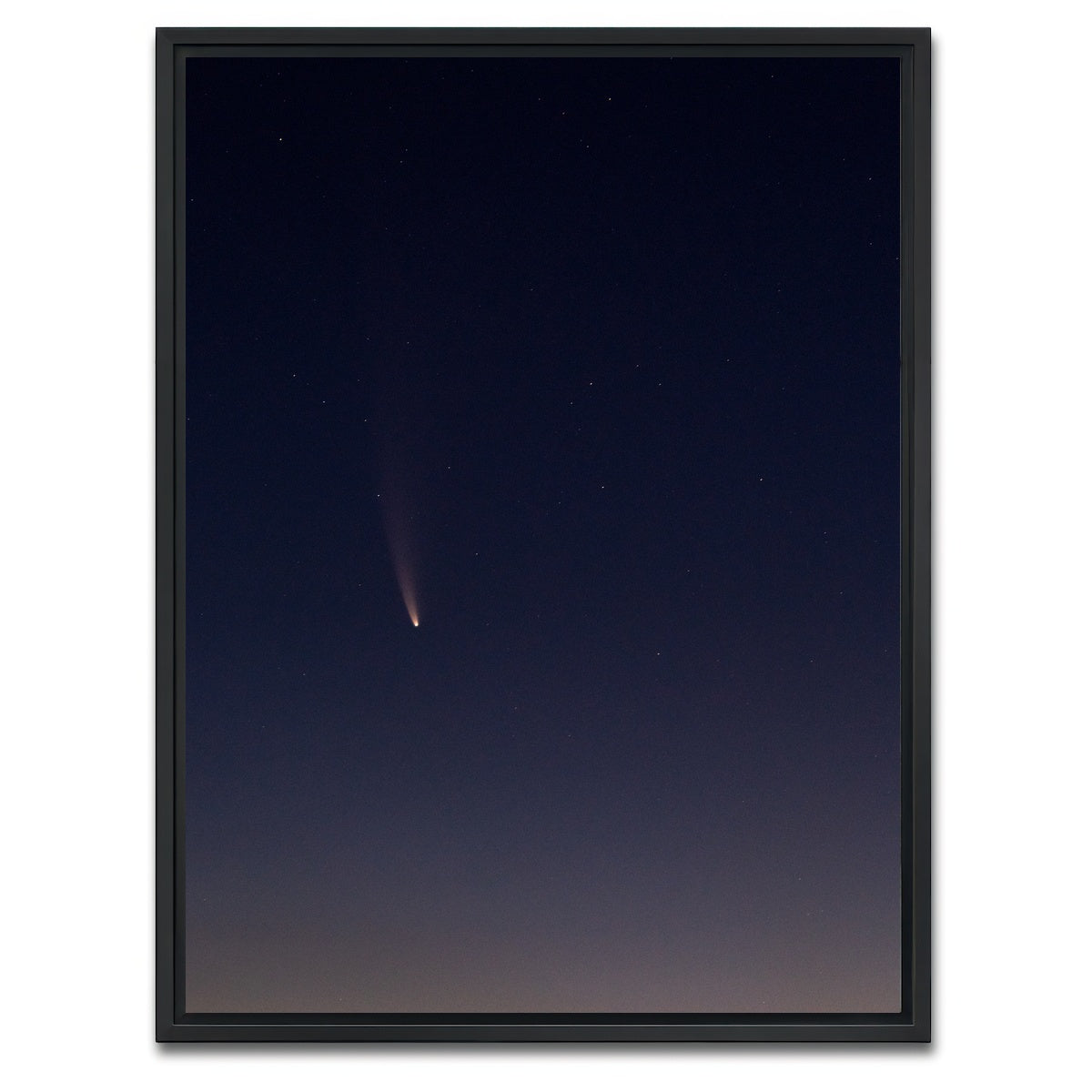 AUTO-MOCKUP WHITE | NEOWISE ISOLATED | 1 Piece | Black Framed Canvas | group=3x4