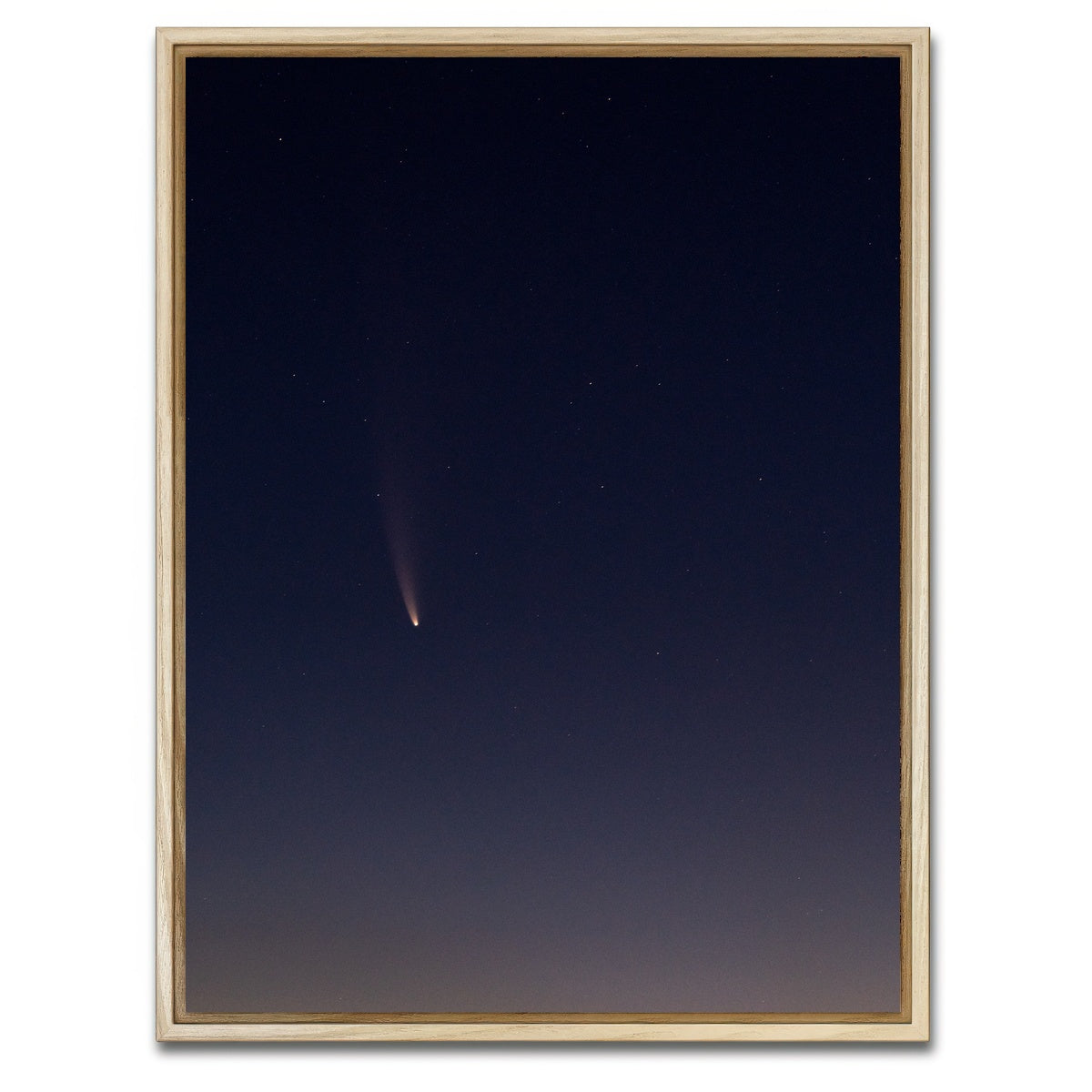 AUTO-MOCKUP WHITE | NEOWISE ISOLATED | 1 Piece | Natural Framed Canvas | group=3x4