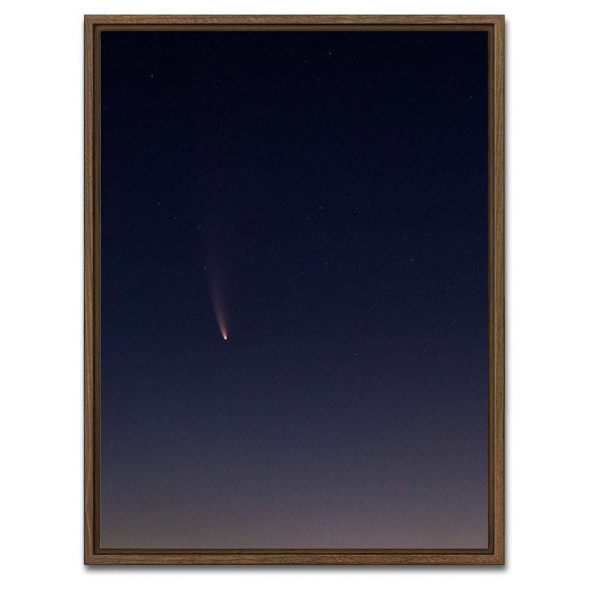 AUTO-MOCKUP WHITE | NEOWISE ISOLATED | 1 Piece | Walnut Framed Canvas | group=3x4