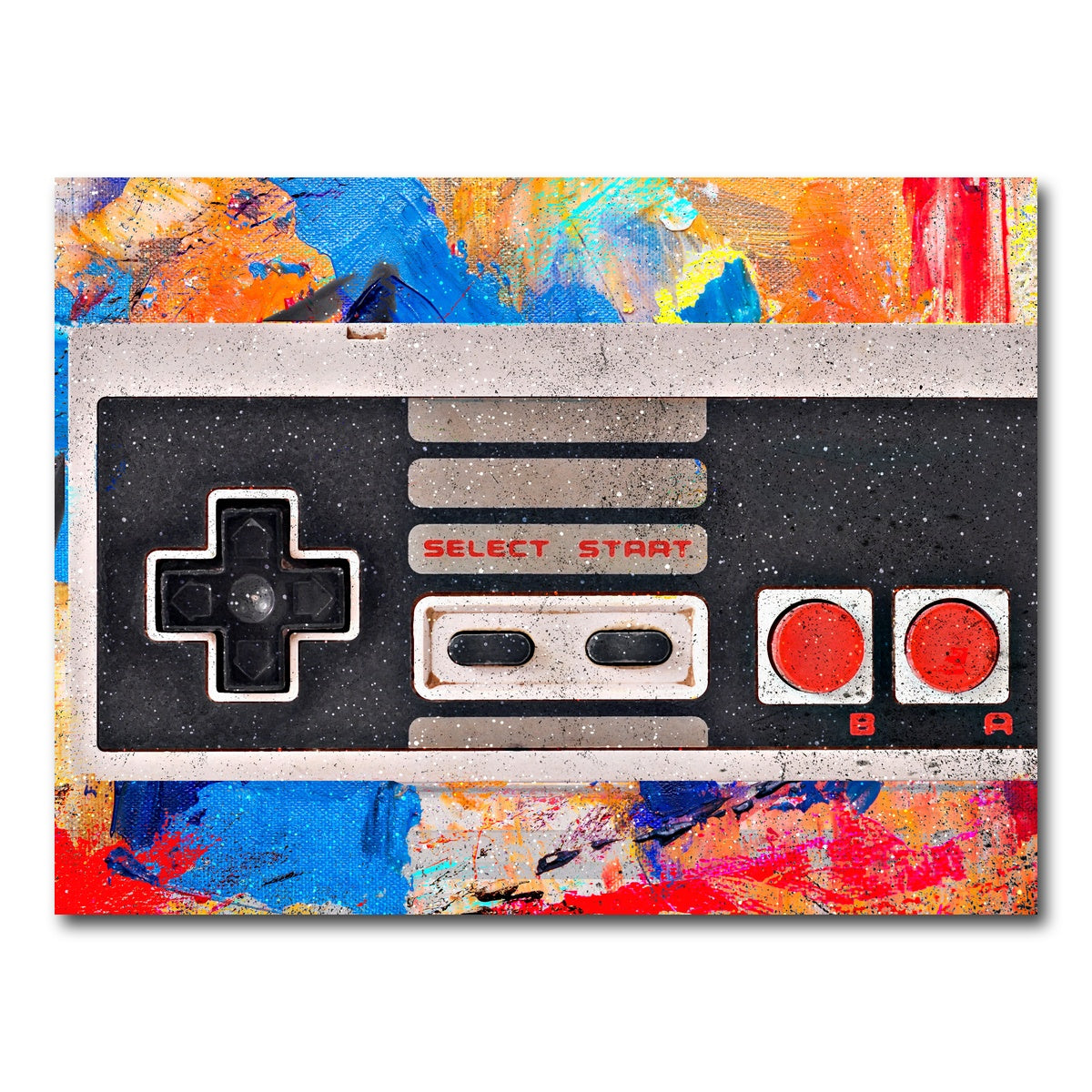 AUTO-MOCKUP WHITE | NES Controller | 1 Piece | Gallery Wrap Canvas | group=4x3