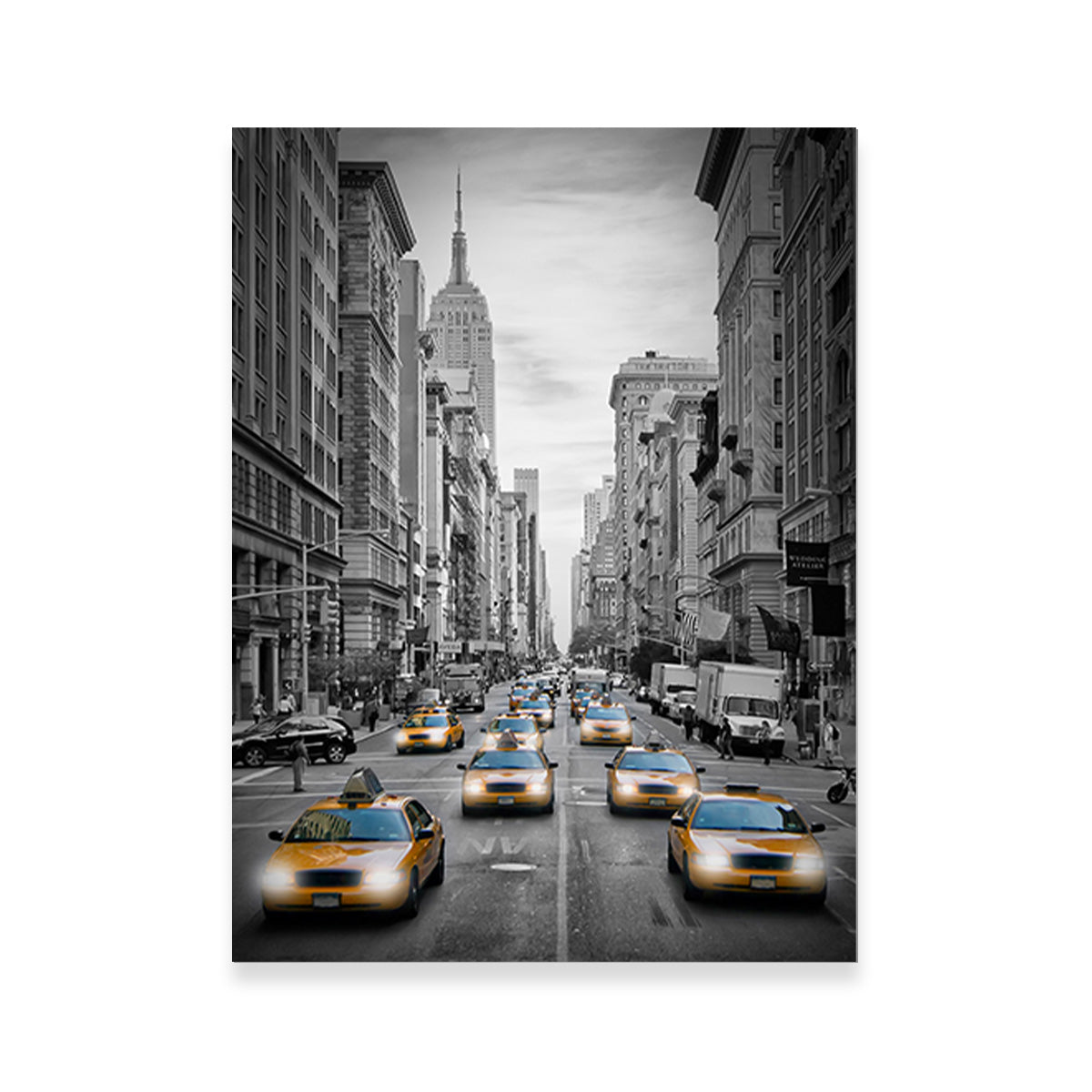 NEW YORK CITY Fifth Avenue Traffic Colorkey Wall Art