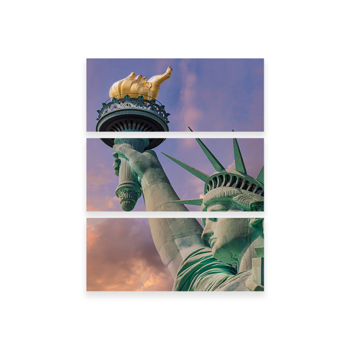 NEW YORK CITY Statue of Liberty at Sunset Wall Art