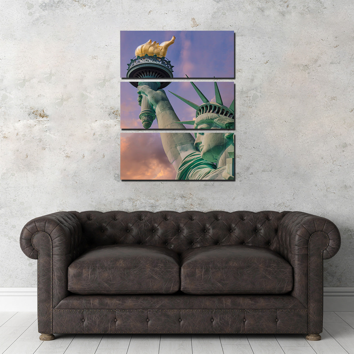 NEW YORK CITY Statue of Liberty at Sunset Wall Art