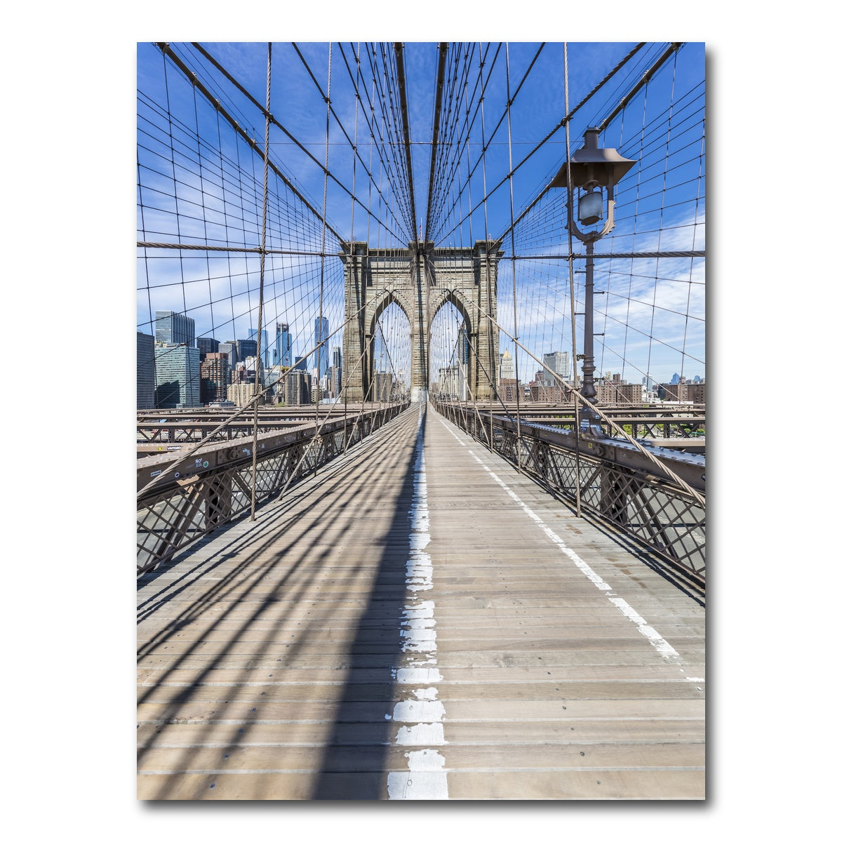 AUTO-MOCKUP WHITE | NEW YORK CITY Brooklyn Bridge | 1 Piece | Gallery Wrap Canvas | group=3x4