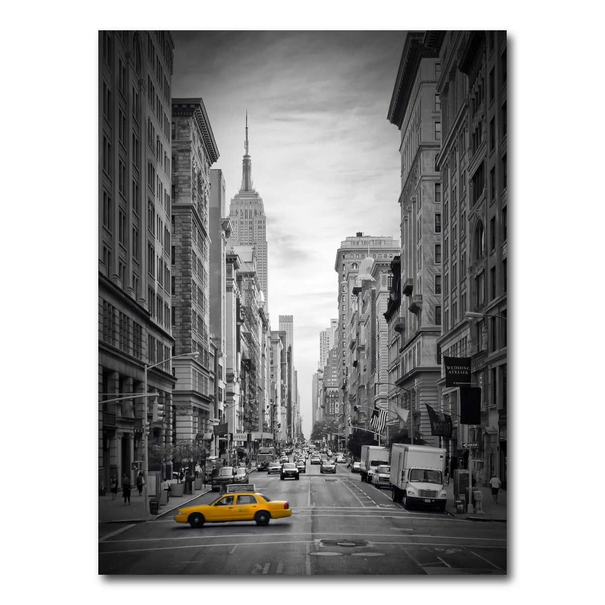 AUTO-MOCKUP WHITE | NEW YORK CITY Fifth Avenue Colorkey | 1 Piece | Gallery Wrap Canvas | group=3x4