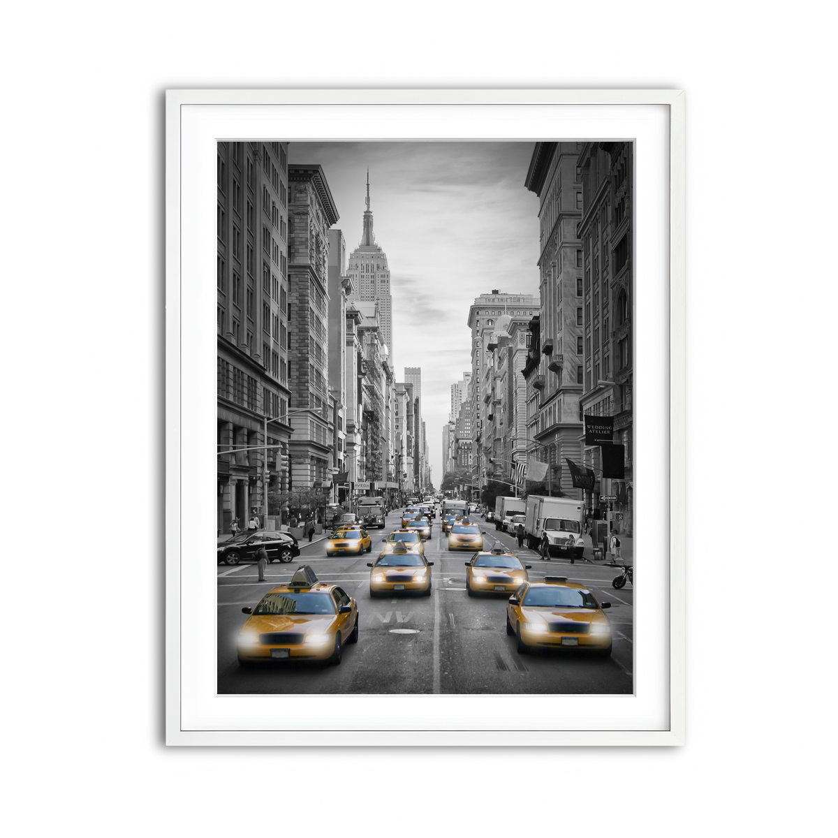 Framed Print 3x4 White