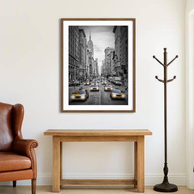 AUTO-MOCKUP ROOM | NEW YORK CITY Fifth Avenue Traffic Colorkey Wall Art