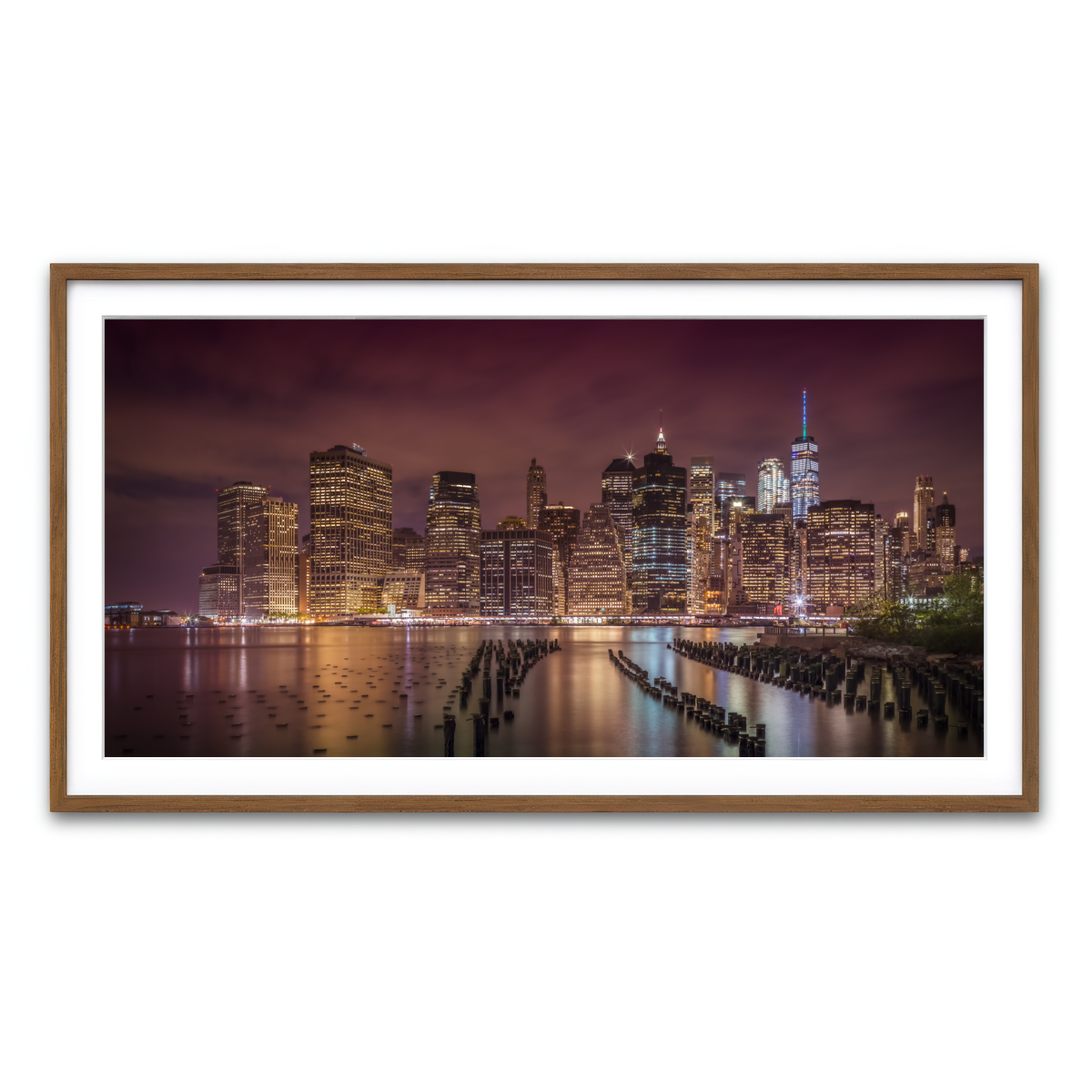 Framed Print 2x1 Walnut