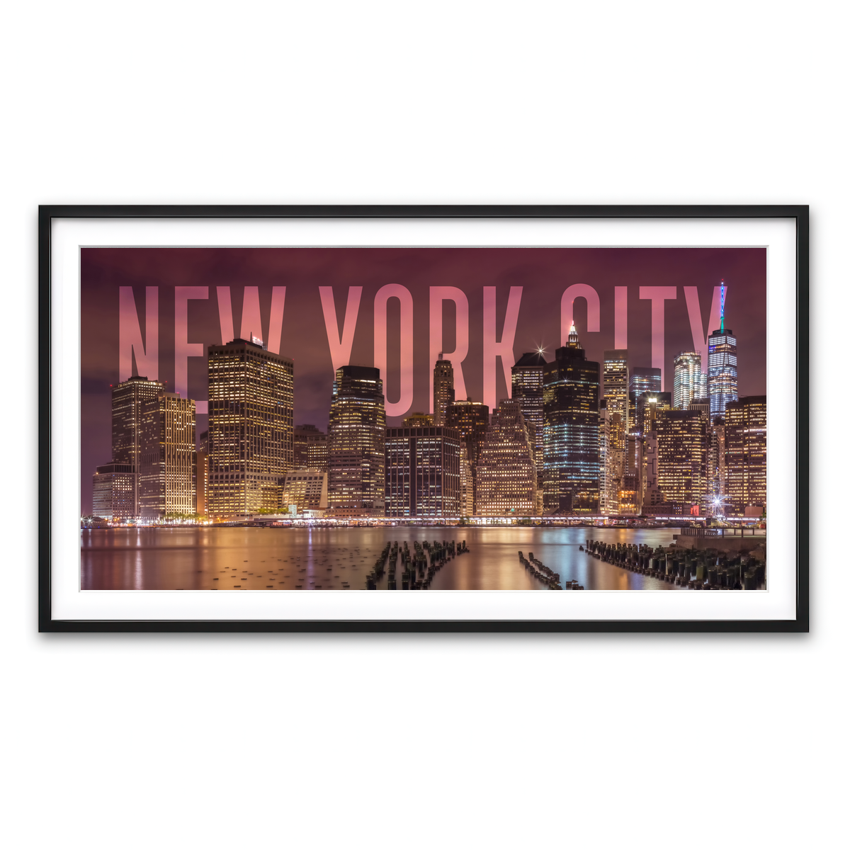 Framed Print 2x1 Black