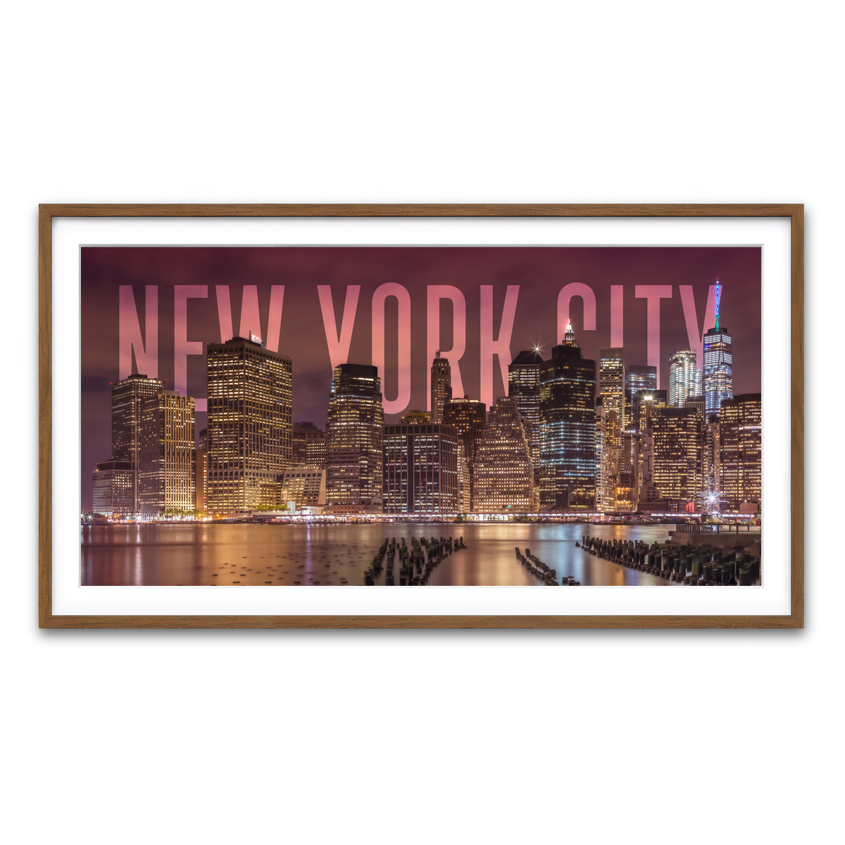 Framed Print 2x1 Walnut