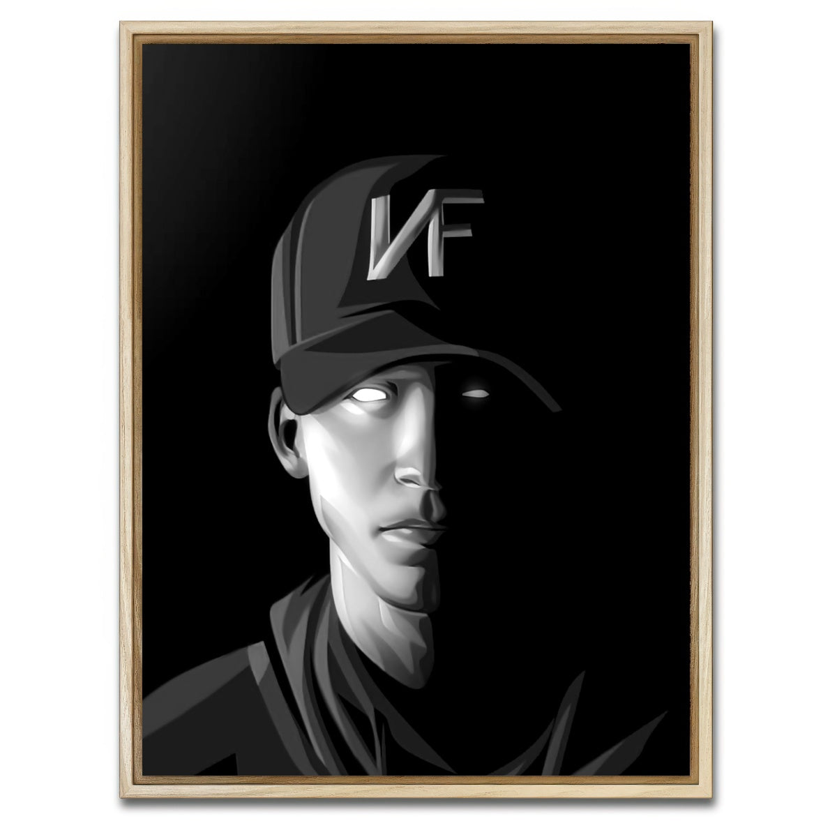 AUTO-MOCKUP WHITE | NF the rapper | 1 Piece | Natural Framed Canvas | group=3x4
