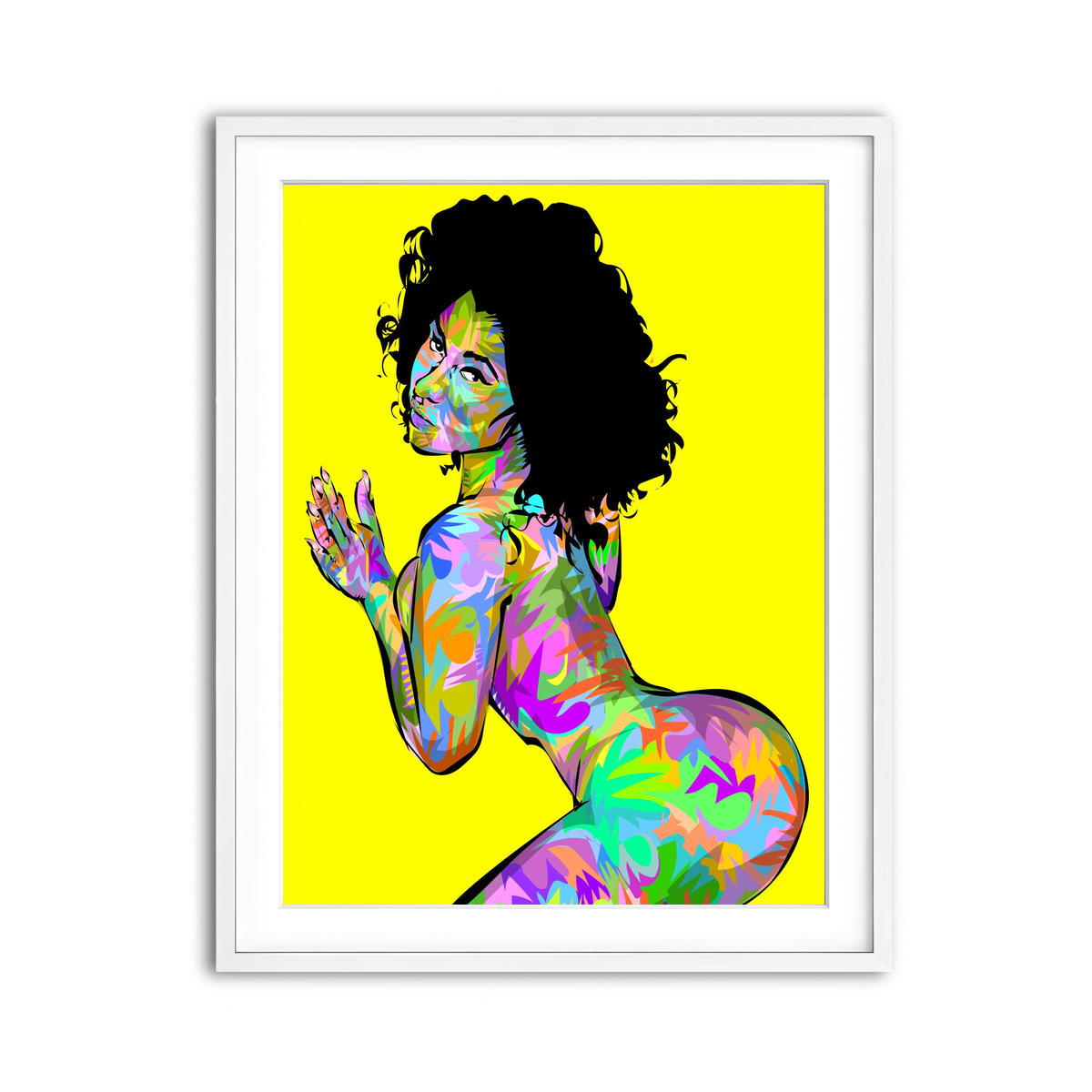 Framed Print 3x4 White