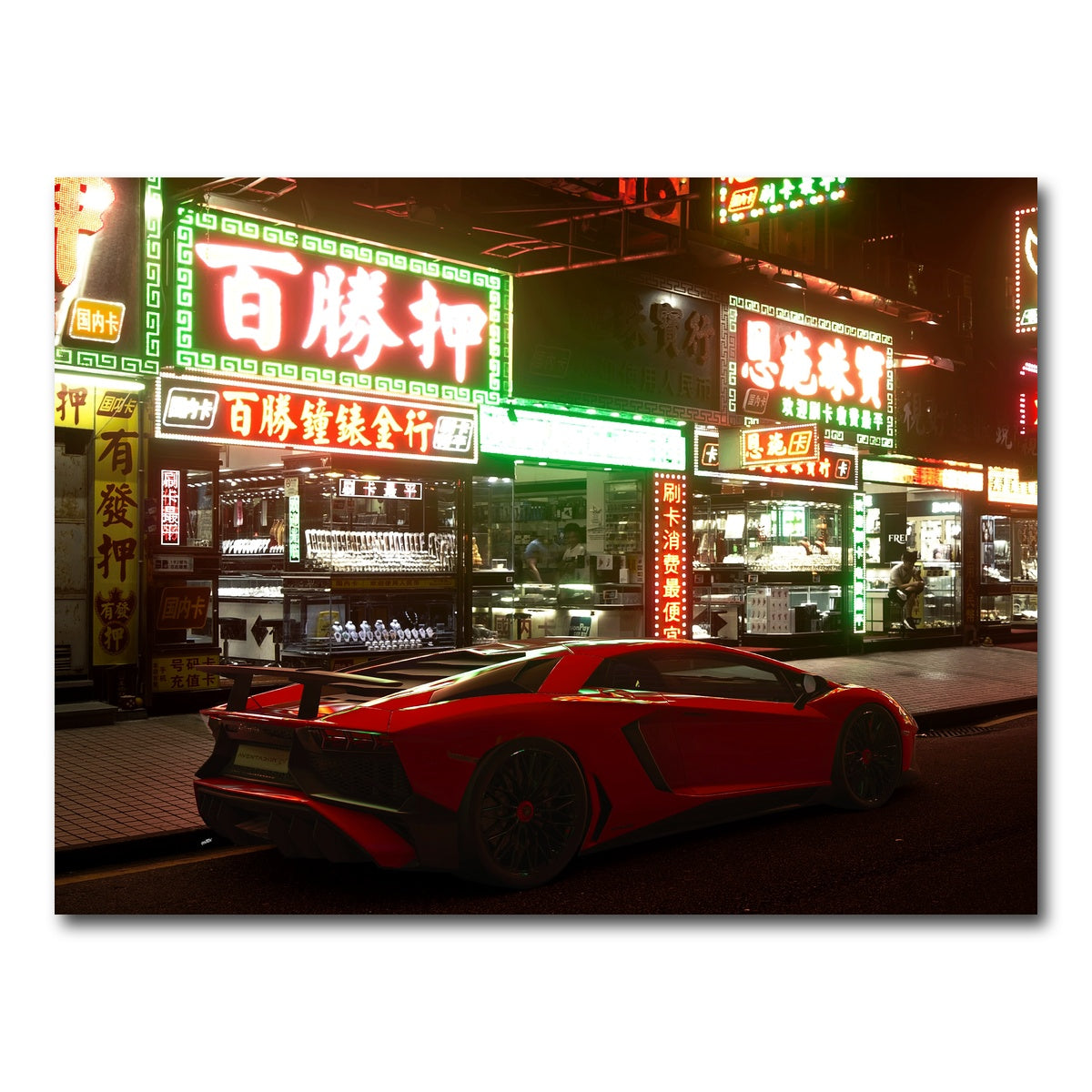 AUTO-MOCKUP WHITE | NIGHT VILLAIN | 1 Piece | Gallery Wrap Canvas | group=4x3