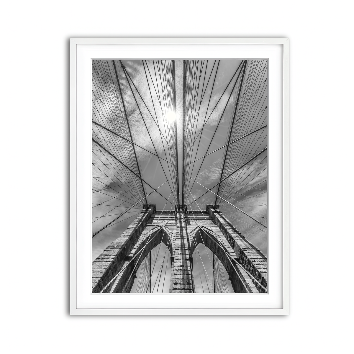 Framed Print 3x4 White