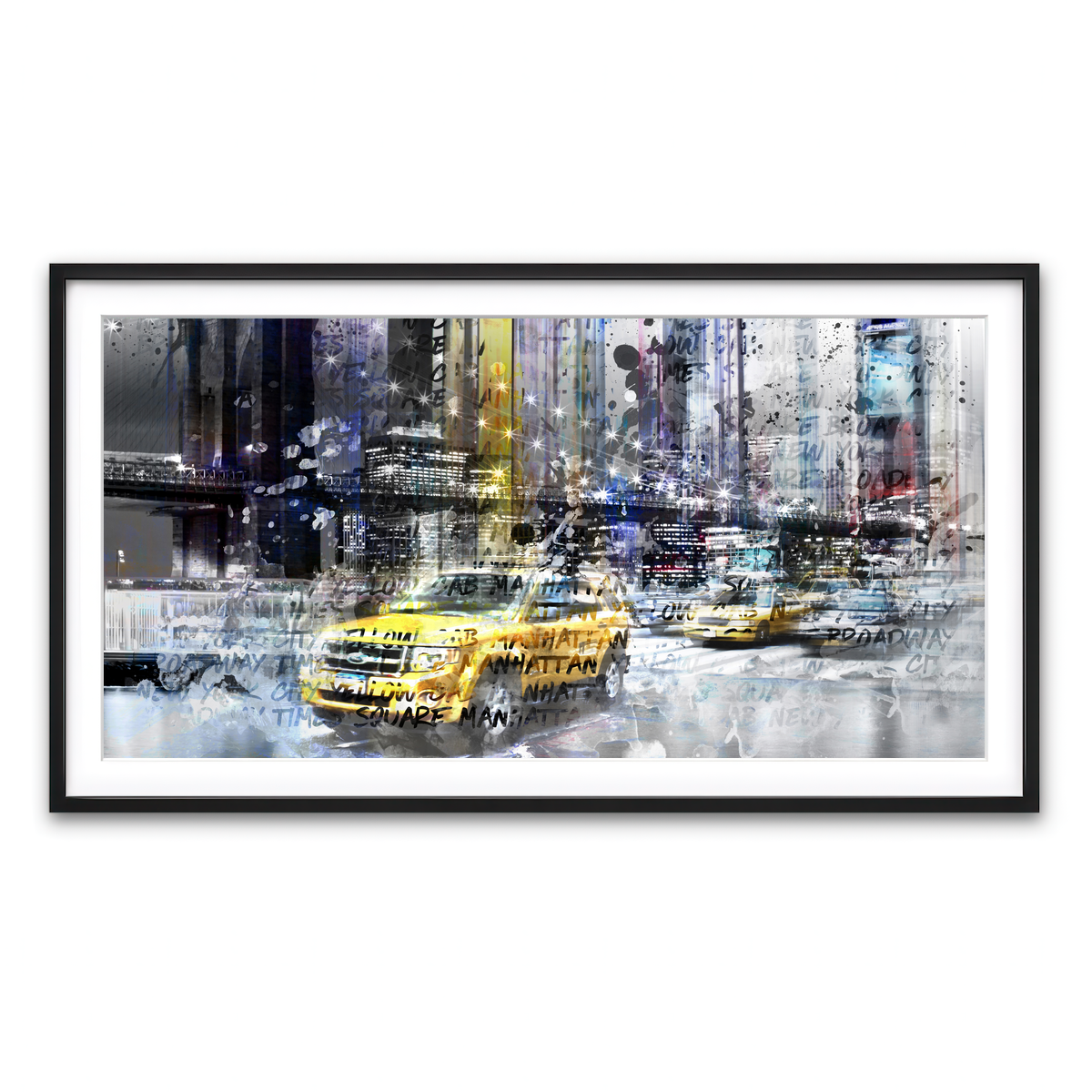Framed Print 2x1 Black
