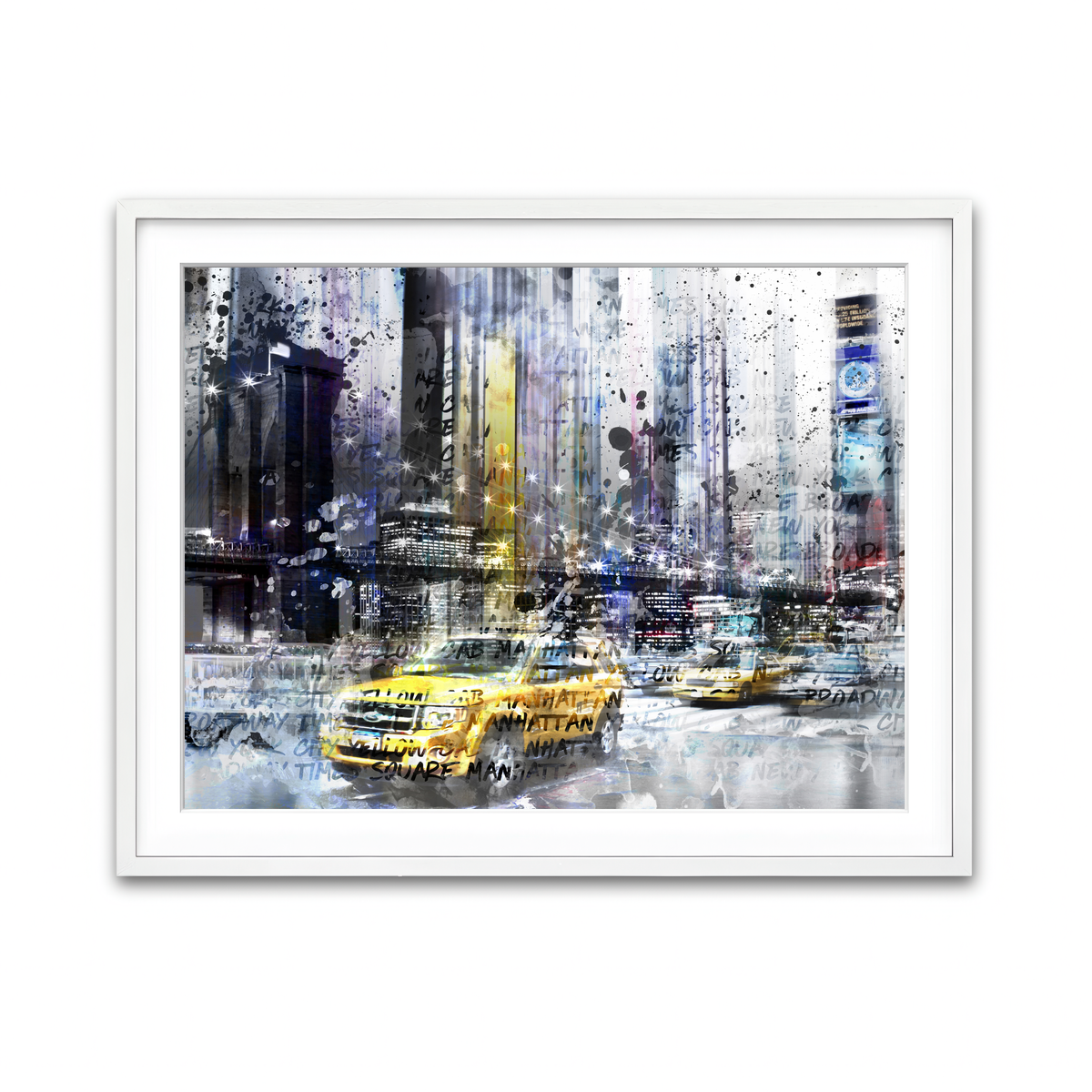 Framed Print 4x3 White