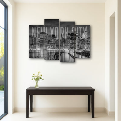 AUTO-MOCKUP ROOM | NYC Letters - Black & White