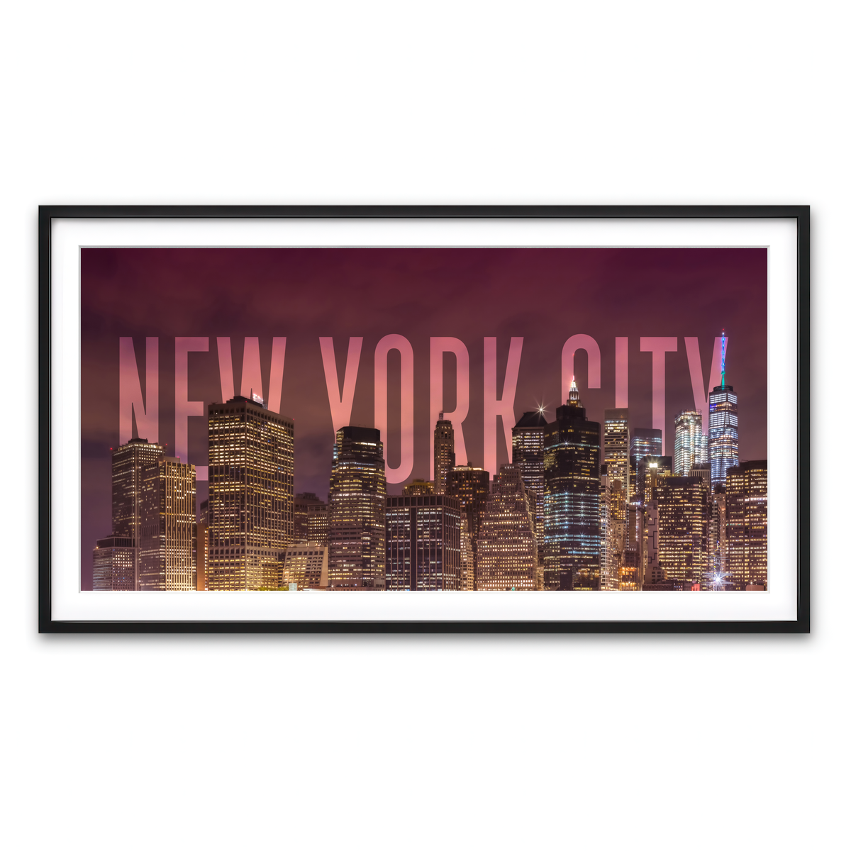 Framed Print 2x1 Black