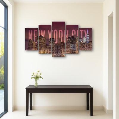 AUTO-MOCKUP ROOM | NYC Letters - Night