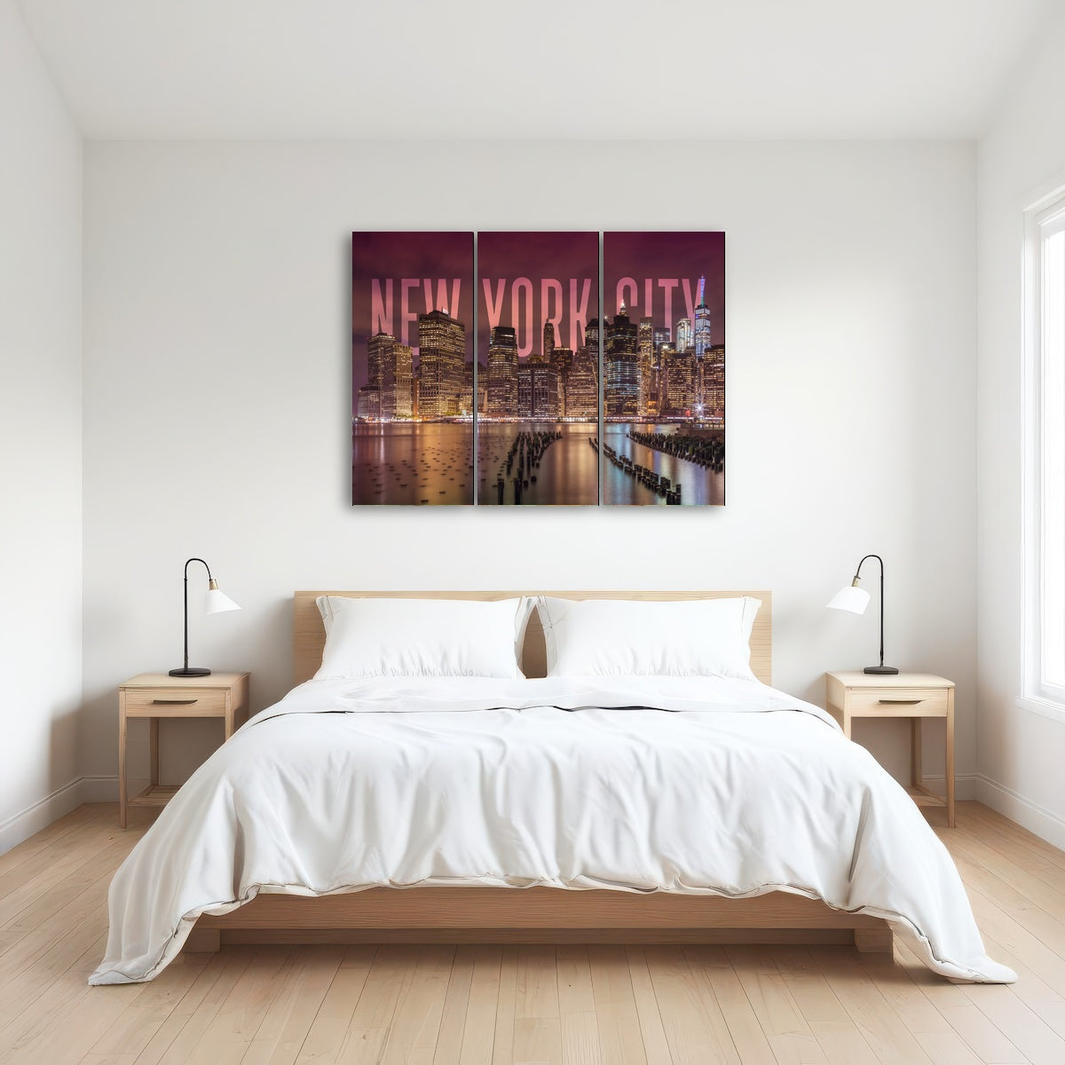 AUTO-MOCKUP ROOM | NYC Letters - Night