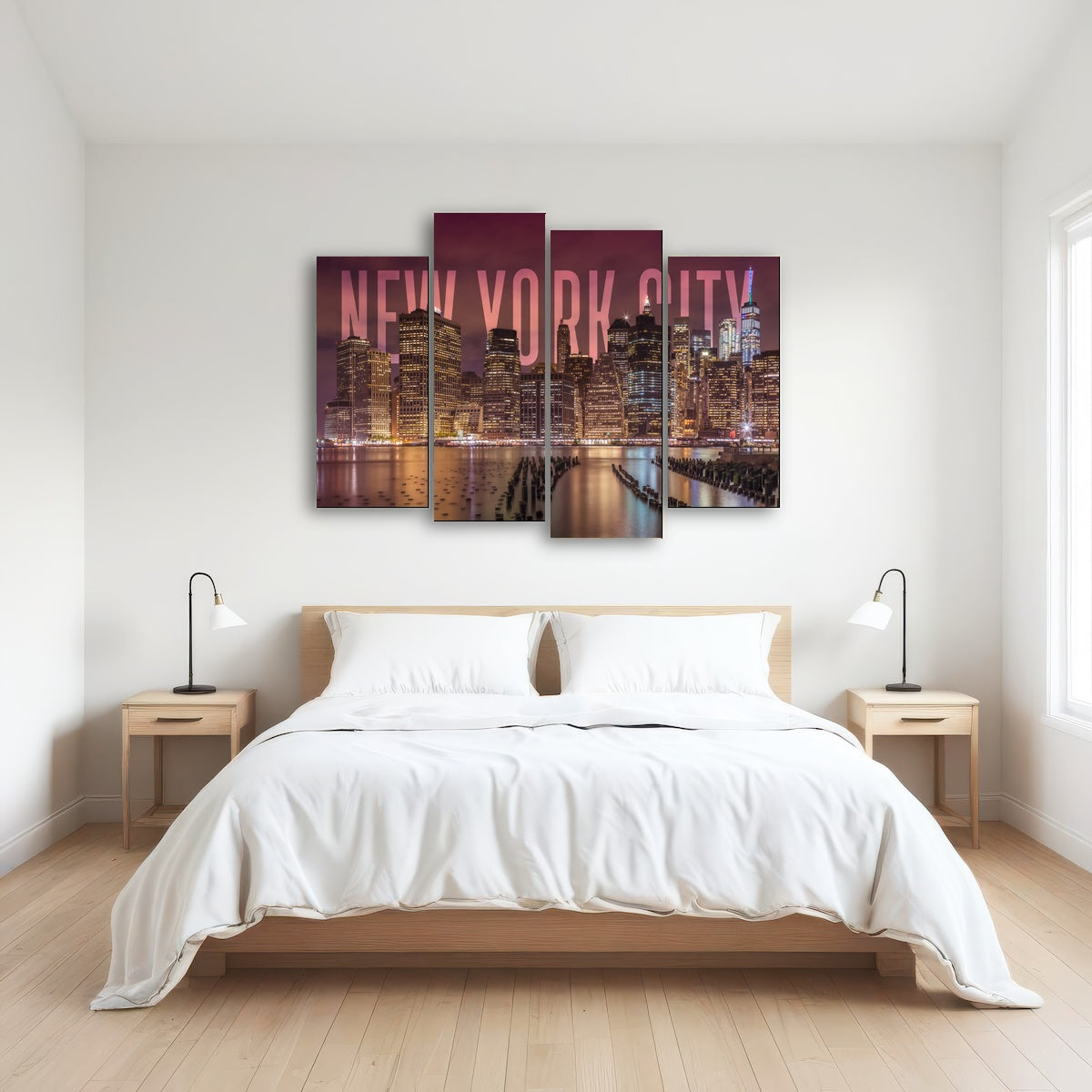 AUTO-MOCKUP ROOM | NYC Letters - Night