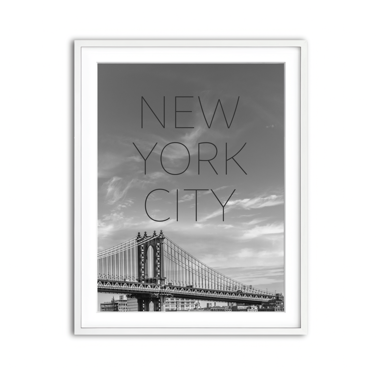 Framed Print 3x4 White