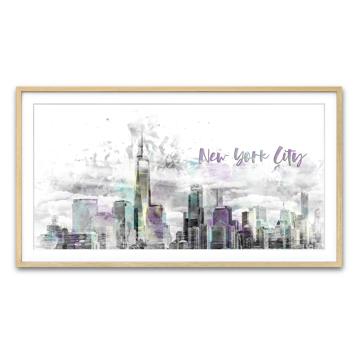 Framed Print 2x1 Natural