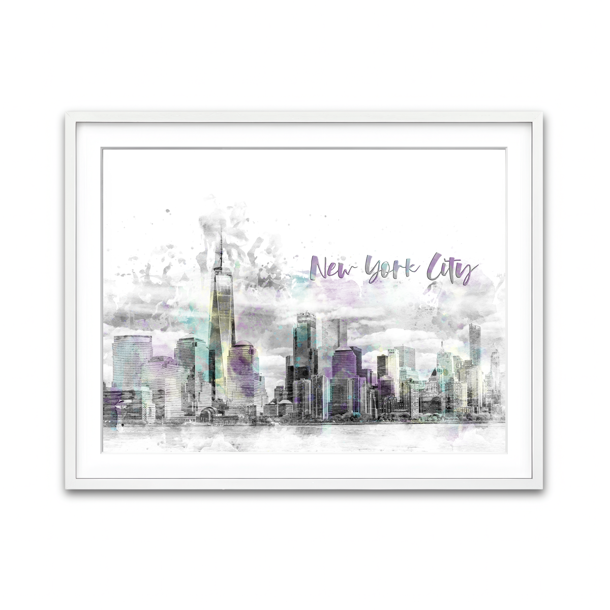 Framed Print 4x3 White