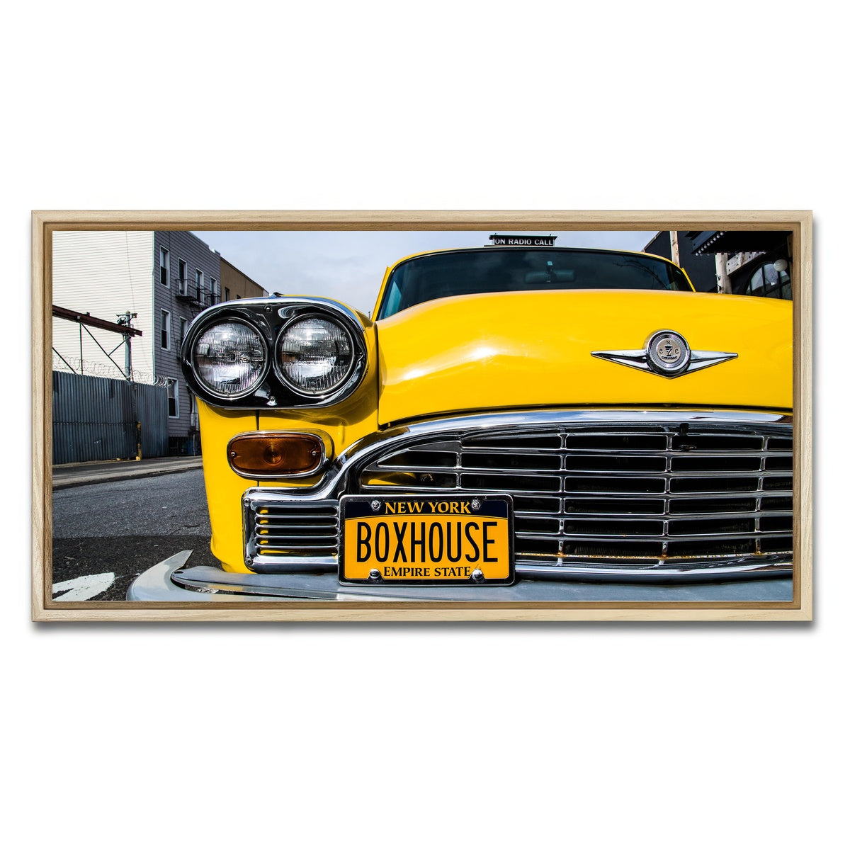 AUTO-MOCKUP WHITE | NY Cab | 1 Piece | Natural Framed Canvas | group=2x1