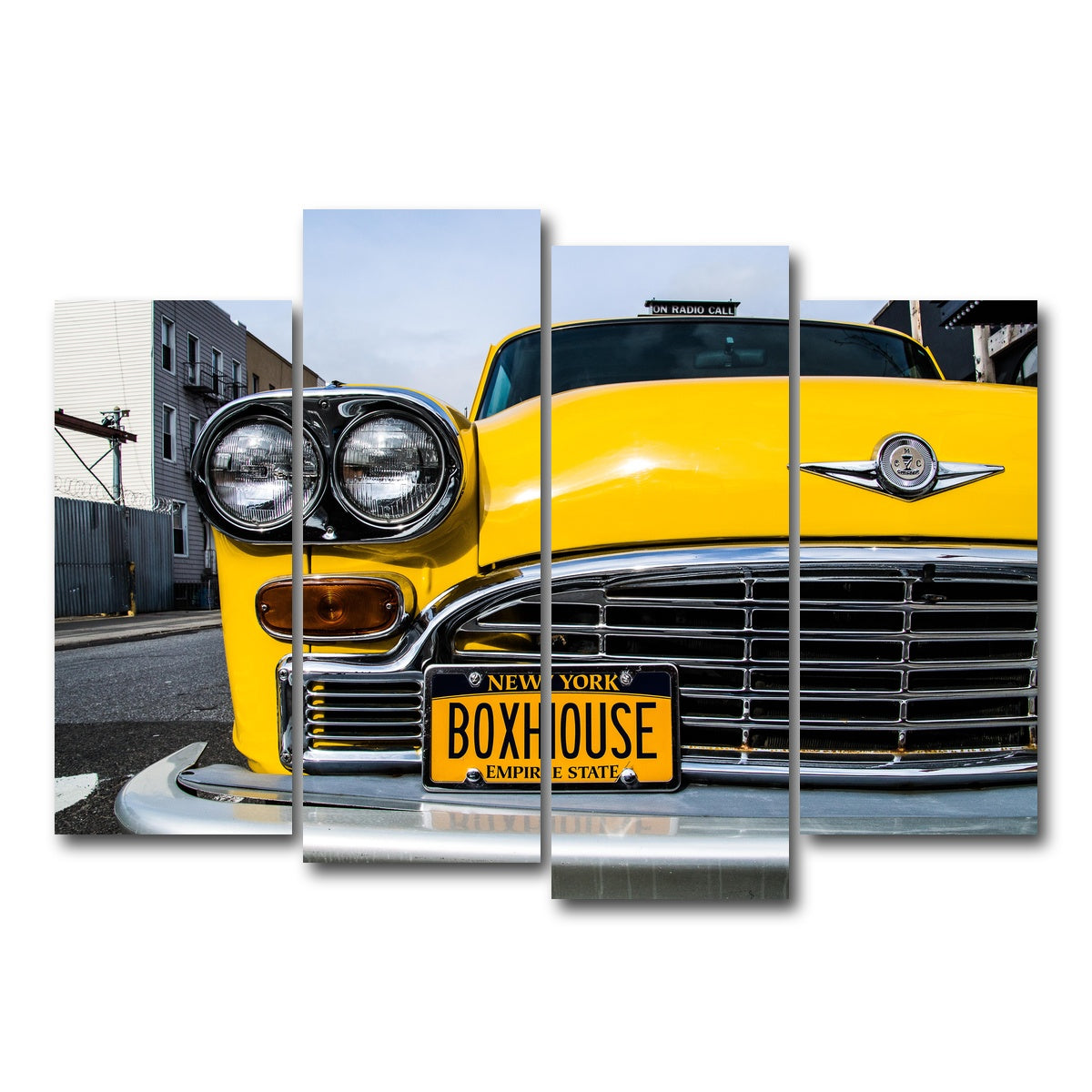 AUTO-MOCKUP WHITE | NY Cab | 4 Piece | Gallery Wrap Canvas | group=4_normal
