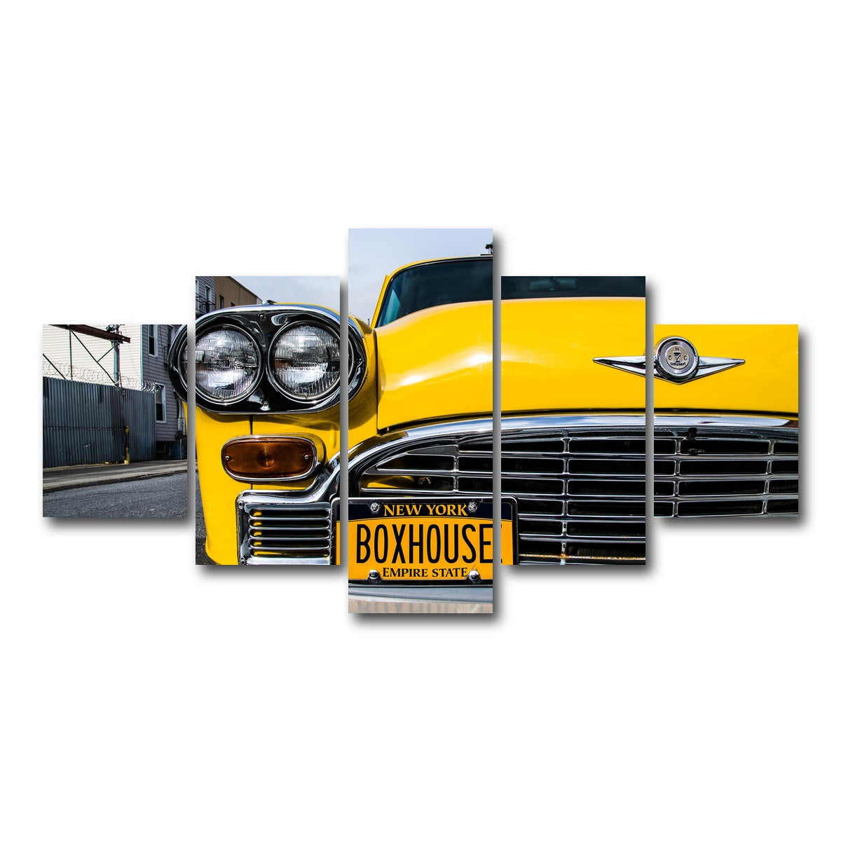 AUTO-MOCKUP WHITE | NY Cab | 5 Piece | Gallery Wrap Canvas | group=5_short