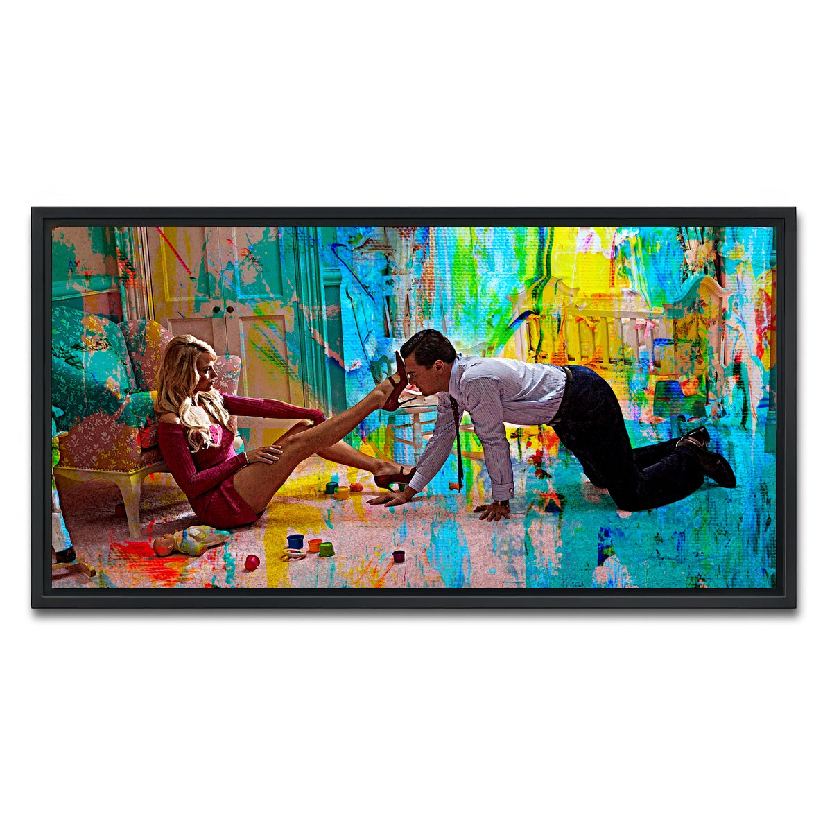 AUTO-MOCKUP WHITE | Naomi Says No | 1 Piece | Black Framed Canvas | group=2x1