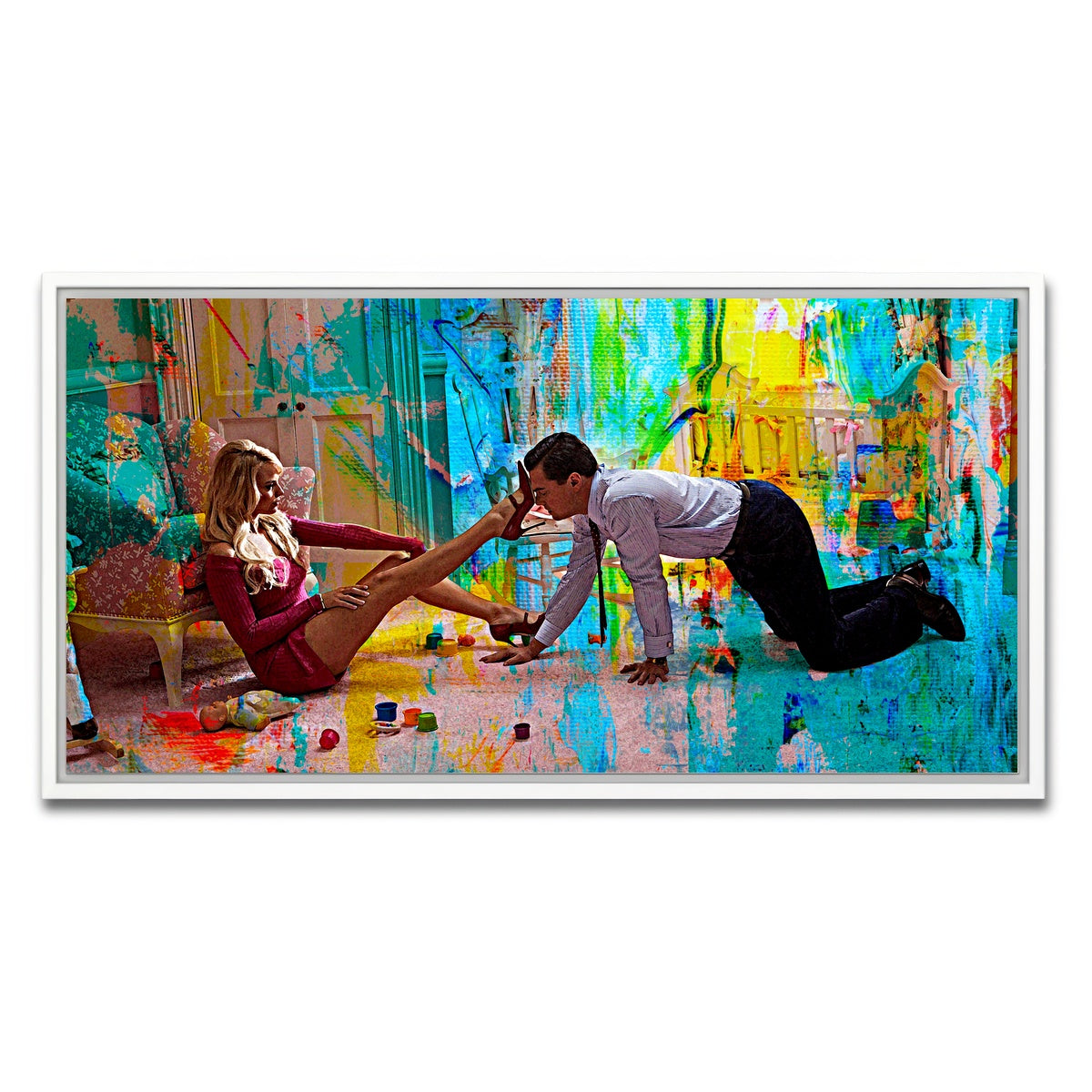 AUTO-MOCKUP WHITE | Naomi Says No | 1 Piece | White Framed Canvas | group=2x1