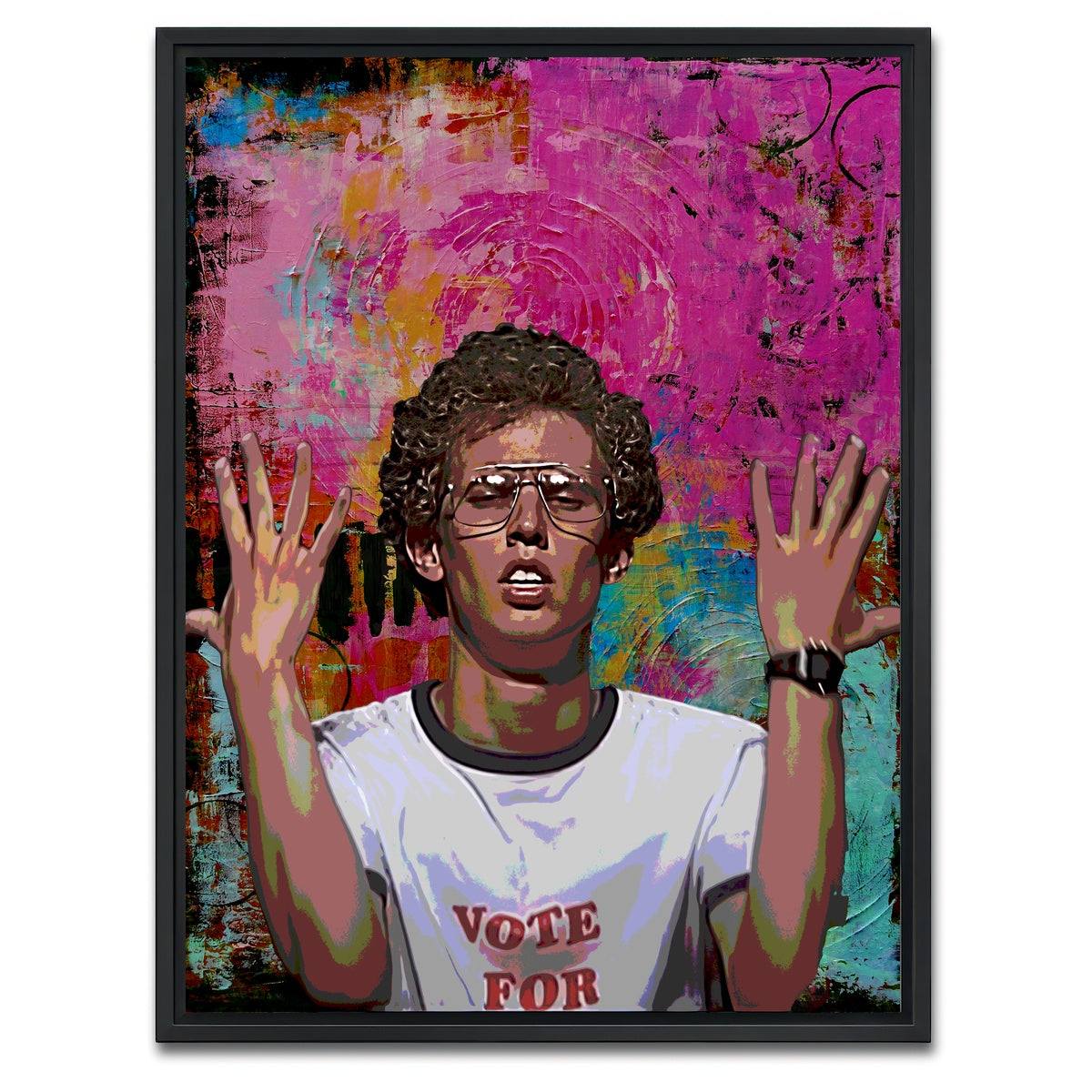 AUTO-MOCKUP WHITE | Napoleon Dynamite | 1 Piece | Black Framed Canvas | group=3x4