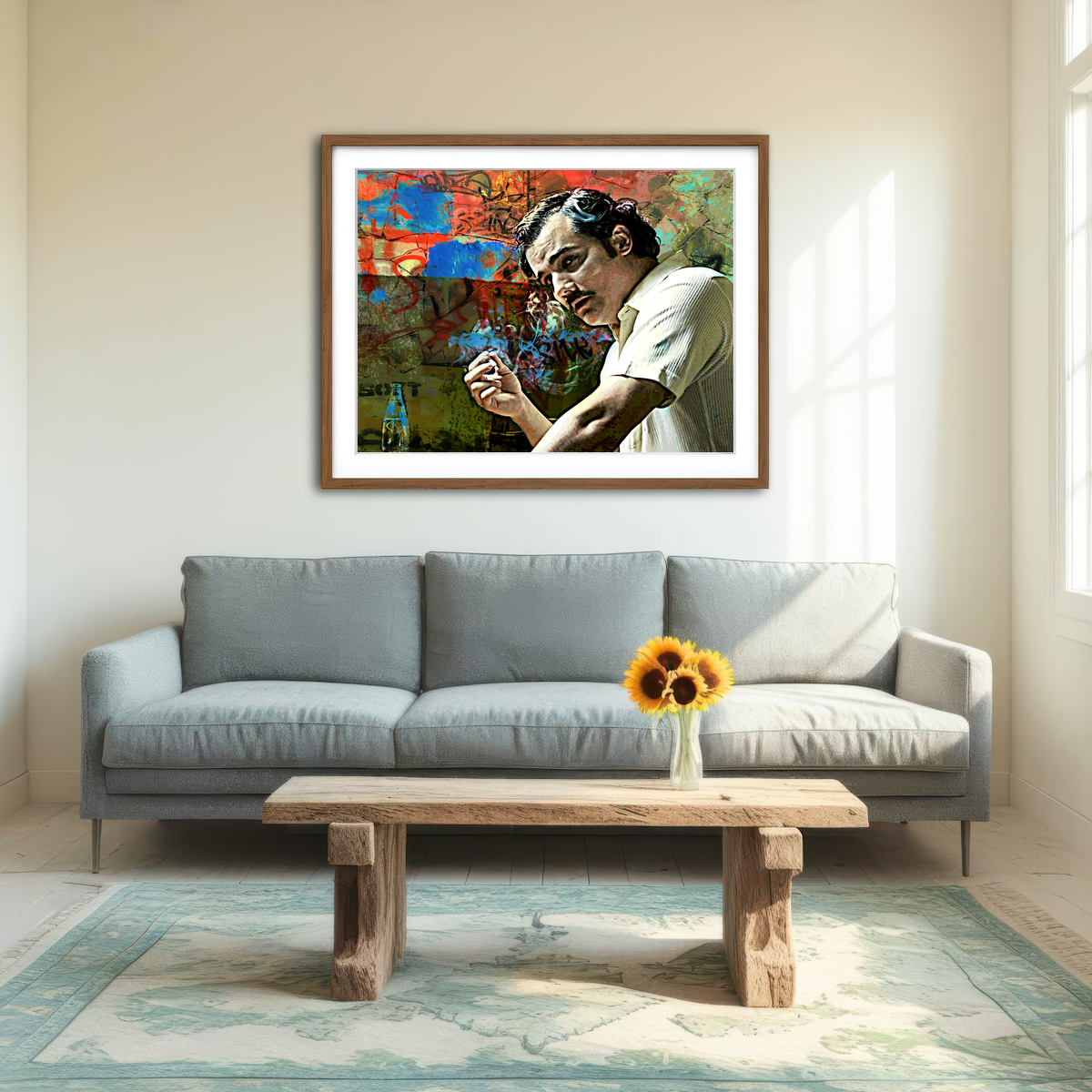 AUTO-MOCKUP ROOM | Narcos Escobar Wall Art