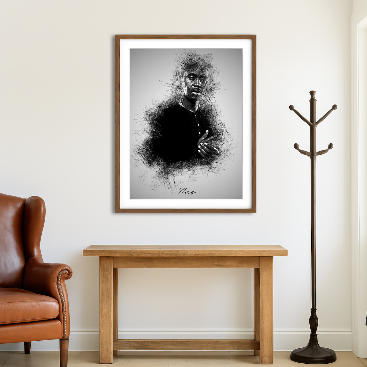 AUTO-MOCKUP ROOM | Nas Wall Art
