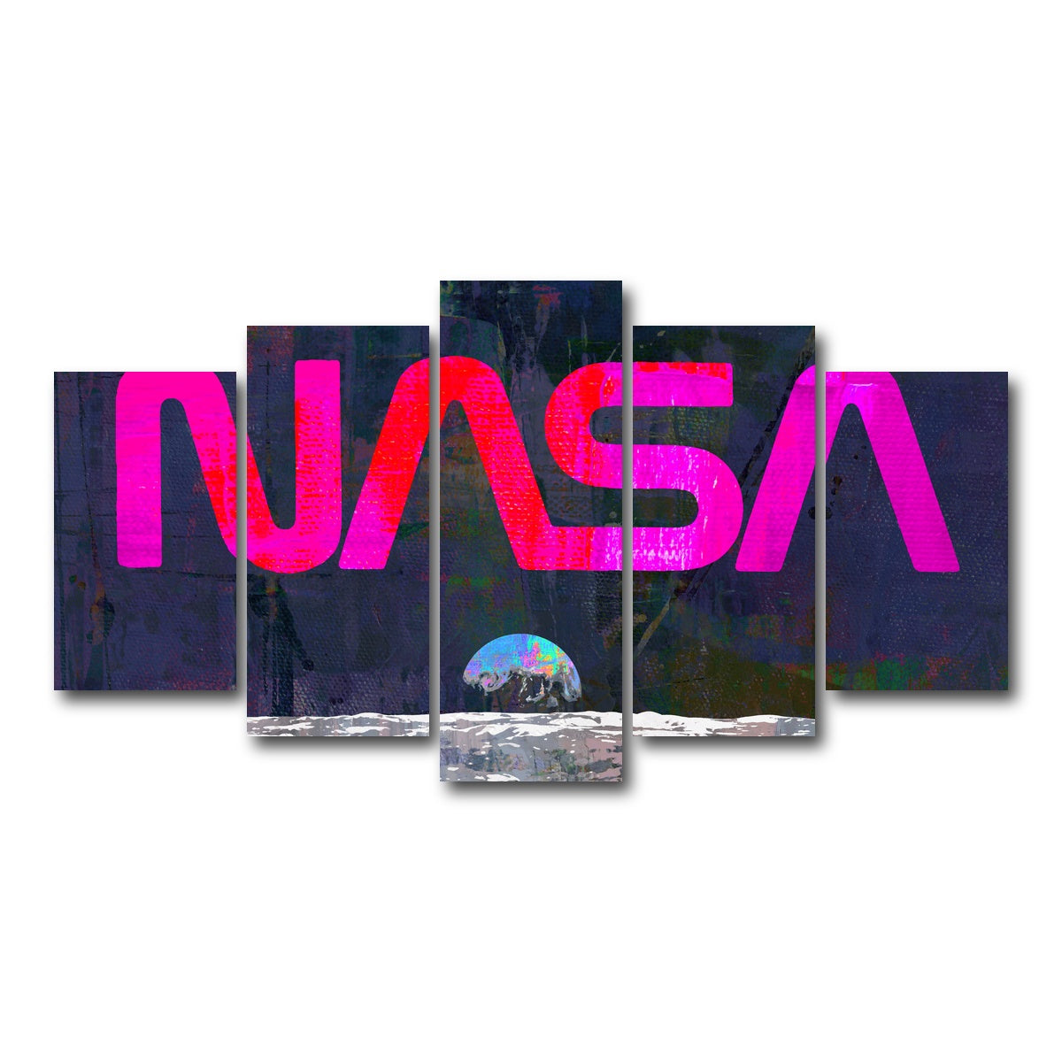 AUTO-MOCKUP WHITE | Nasa Moon | 5 Piece | Gallery Wrap Canvas | group=5_normal