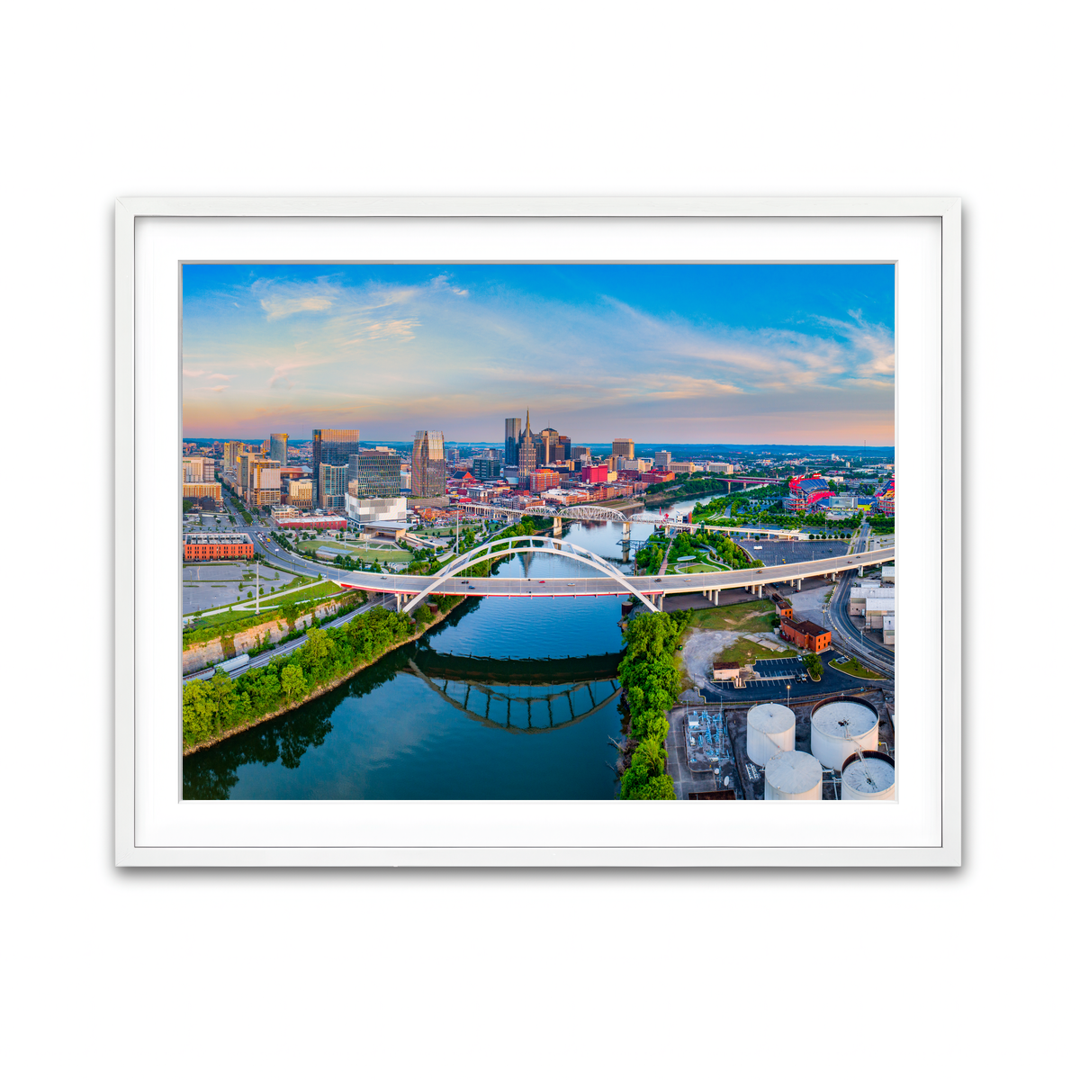 Framed Print 4x3 White