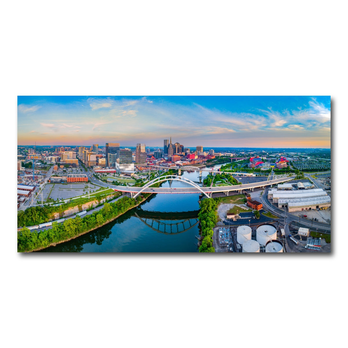 AUTO-MOCKUP WHITE | Nashville Aerial | 1 Piece | Gallery Wrap Canvas | group=2x1