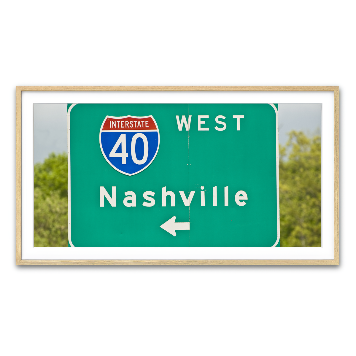 Framed Print 2x1 Natural