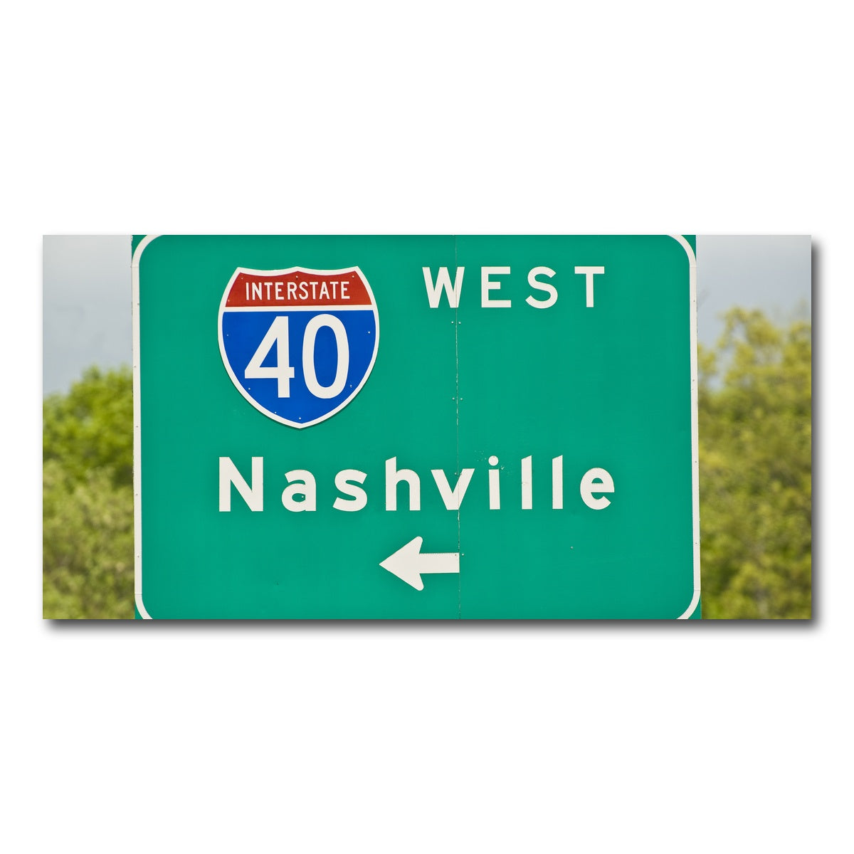 AUTO-MOCKUP WHITE | Nashville Interstate 40 | 1 Piece | Gallery Wrap Canvas | group=2x1