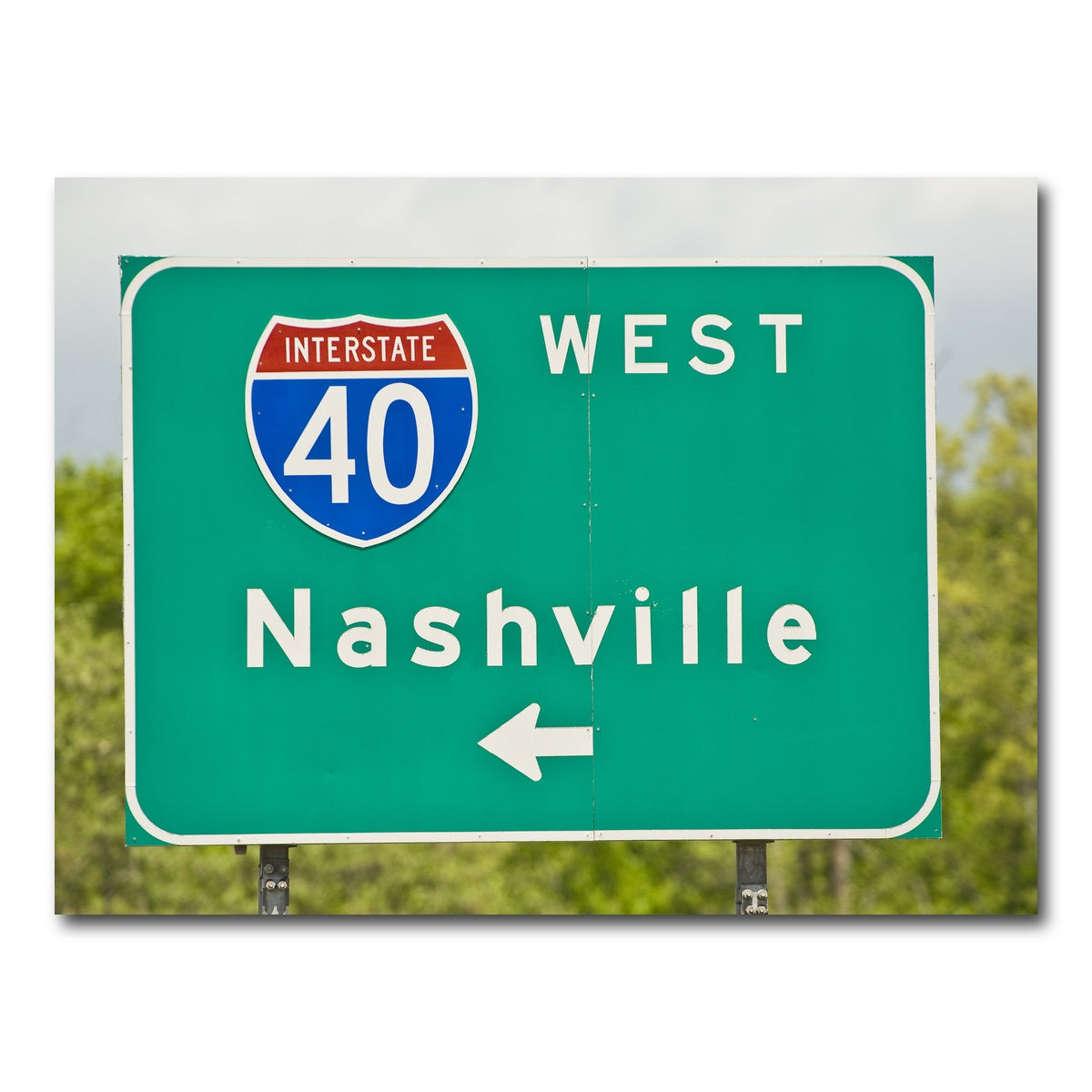 AUTO-MOCKUP WHITE | Nashville Interstate 40 | 1 Piece | Gallery Wrap Canvas | group=4x3
