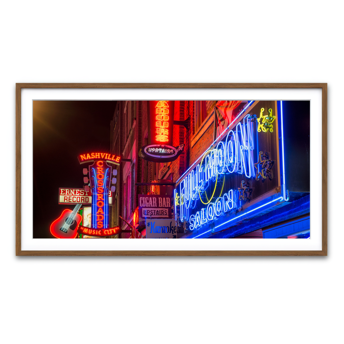 Framed Print 2x1 Walnut