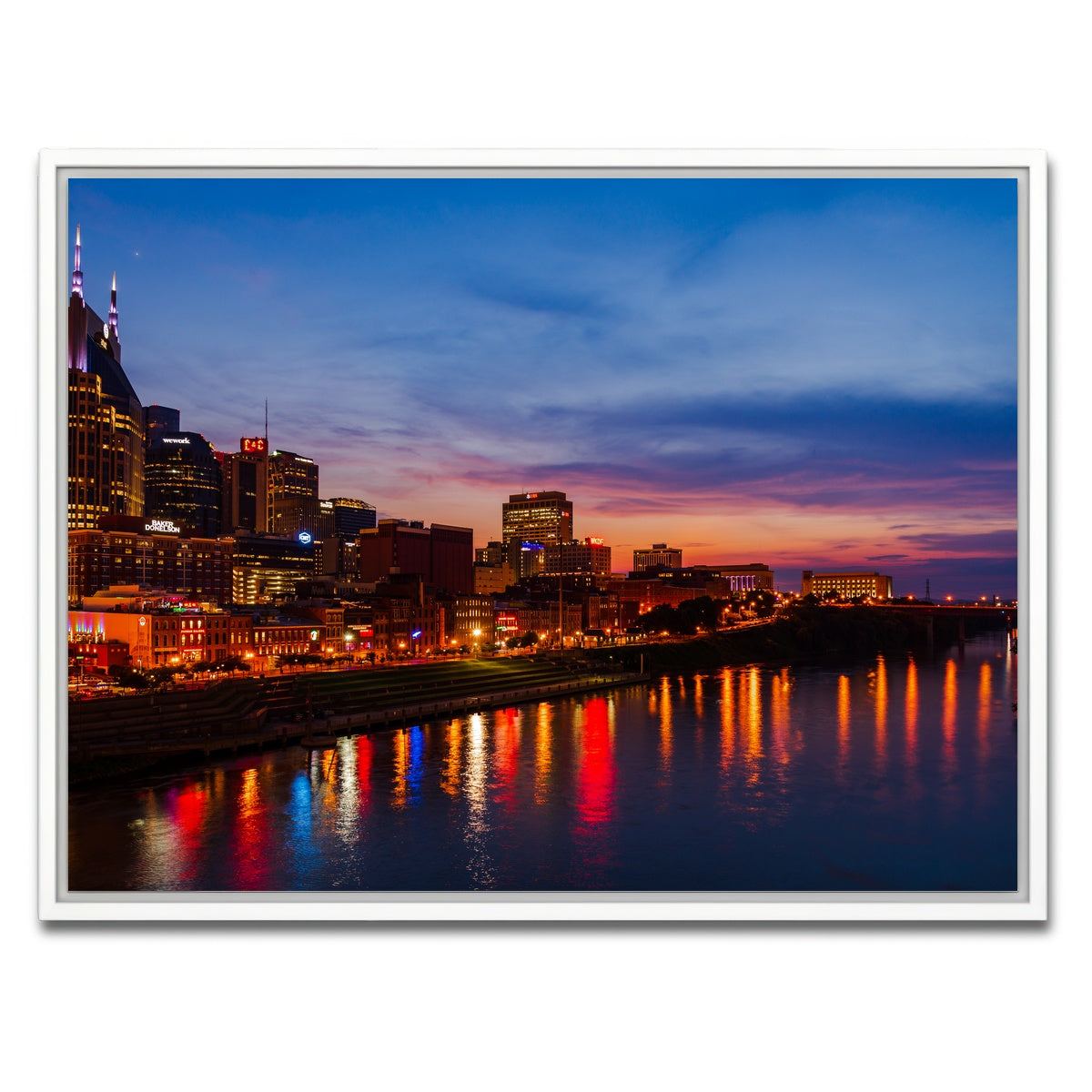 AUTO-MOCKUP WHITE | Nashville TN | 1 Piece | White Framed Canvas | group=4x3