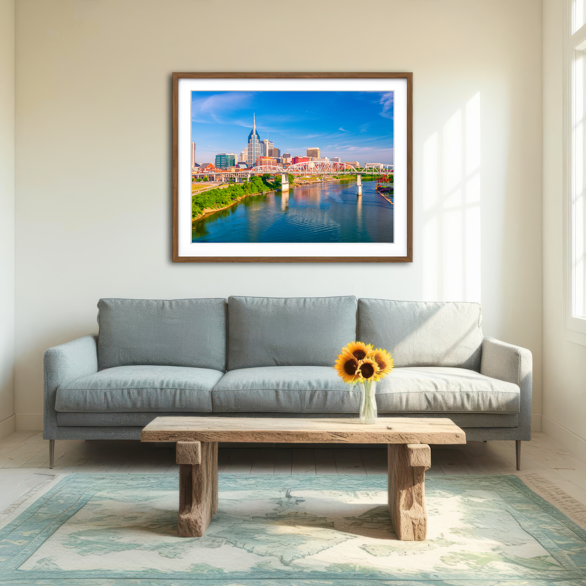 AUTO-MOCKUP ROOM | Nashville Tennessee Wall Art