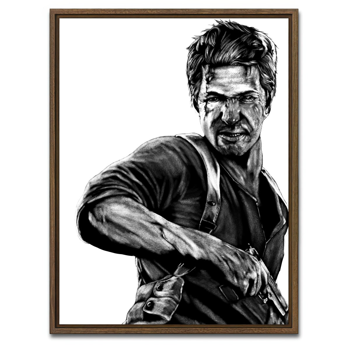 AUTO-MOCKUP WHITE | Nate 2 | 1 Piece | Walnut Framed Canvas | group=3x4