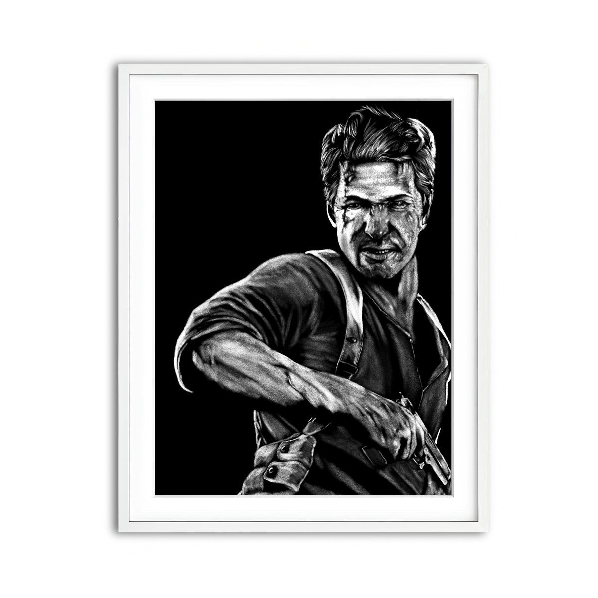 Framed Print 3x4 White