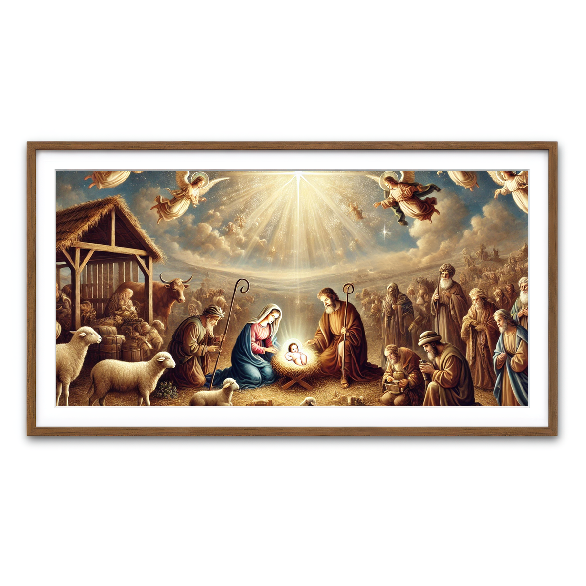 Framed Print 2x1 Walnut