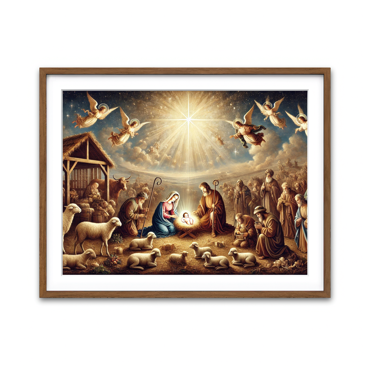 Framed Print 4x3 Walnut