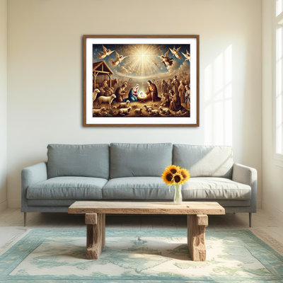 AUTO-MOCKUP ROOM | Nativity Wall Art
